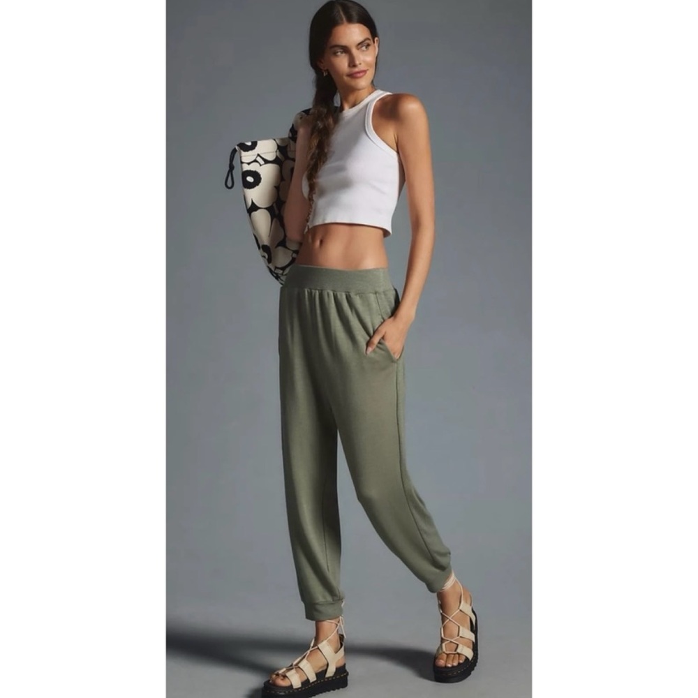 ANTHROPOLOGIE • Daily Practice Olive Green Relaxed Fit Joggers, 3X - Picture 16 of 16